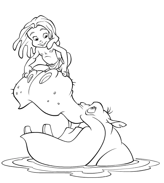 Tarzan Ausmalbilder 55