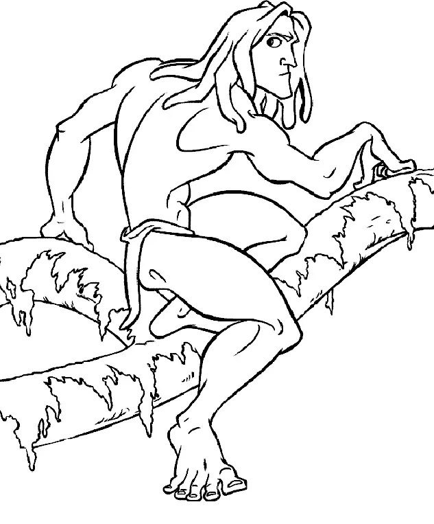 Tarzan Para Colorear