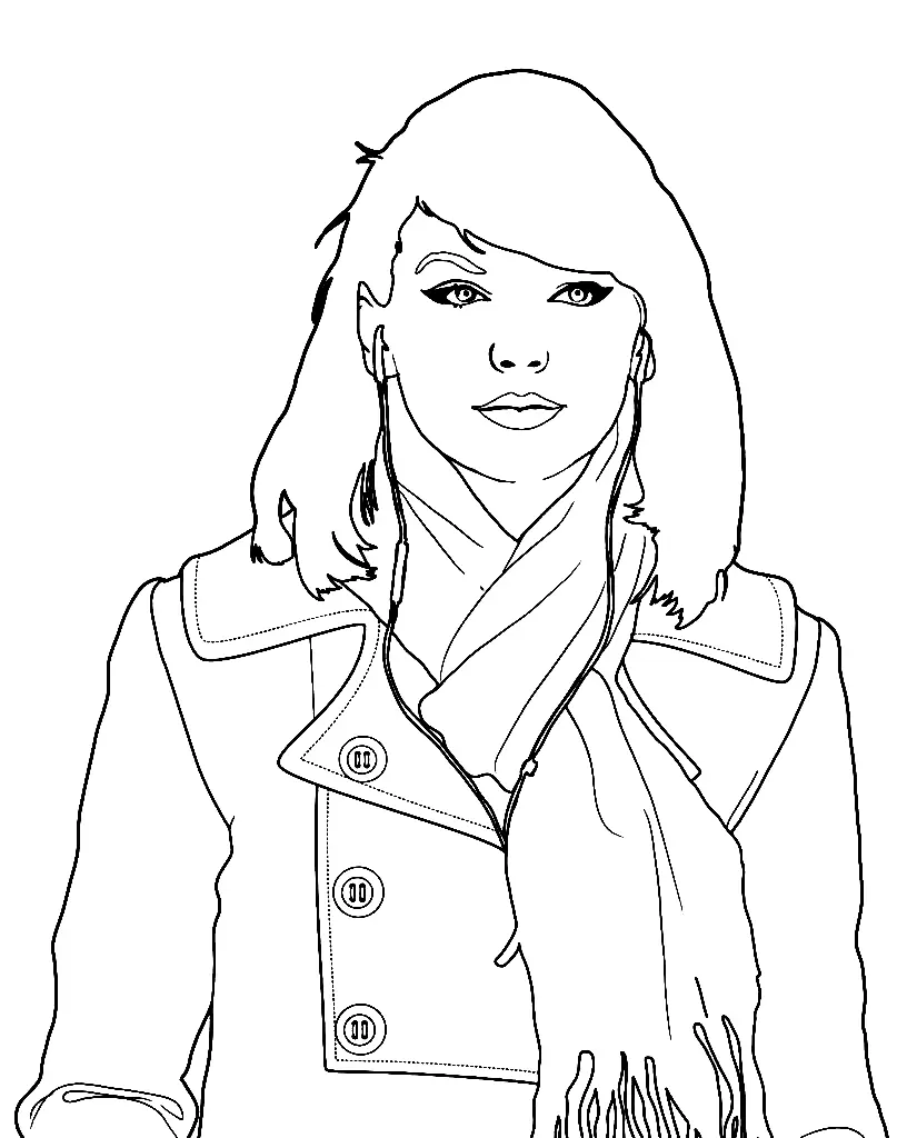Taylor Swift coloring pages