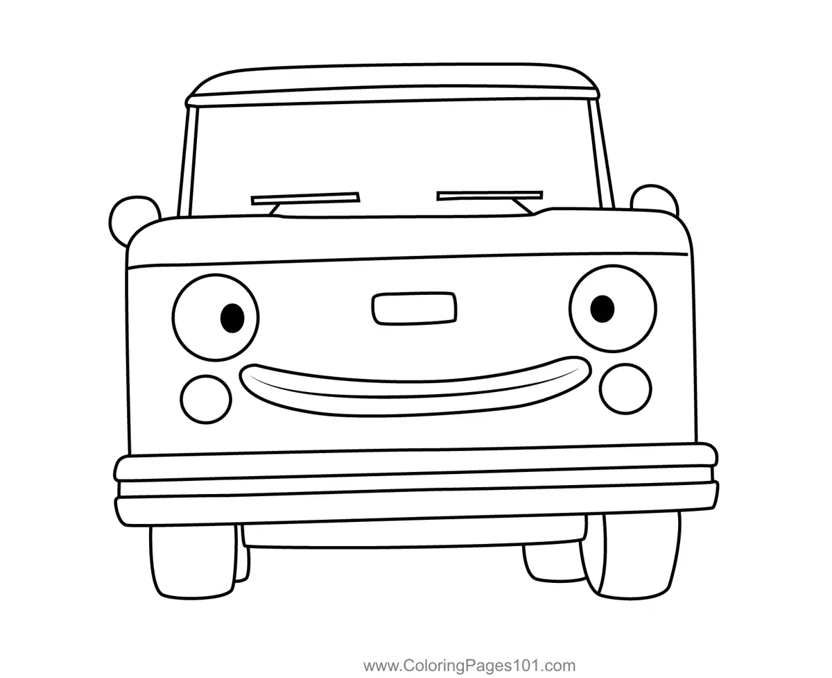 Tayo the Little Bus Coloring Pages 10