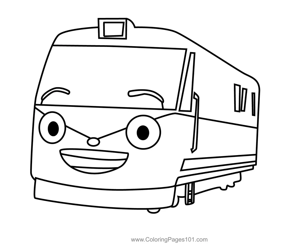 Tayo the Little Bus Coloring Pages 2