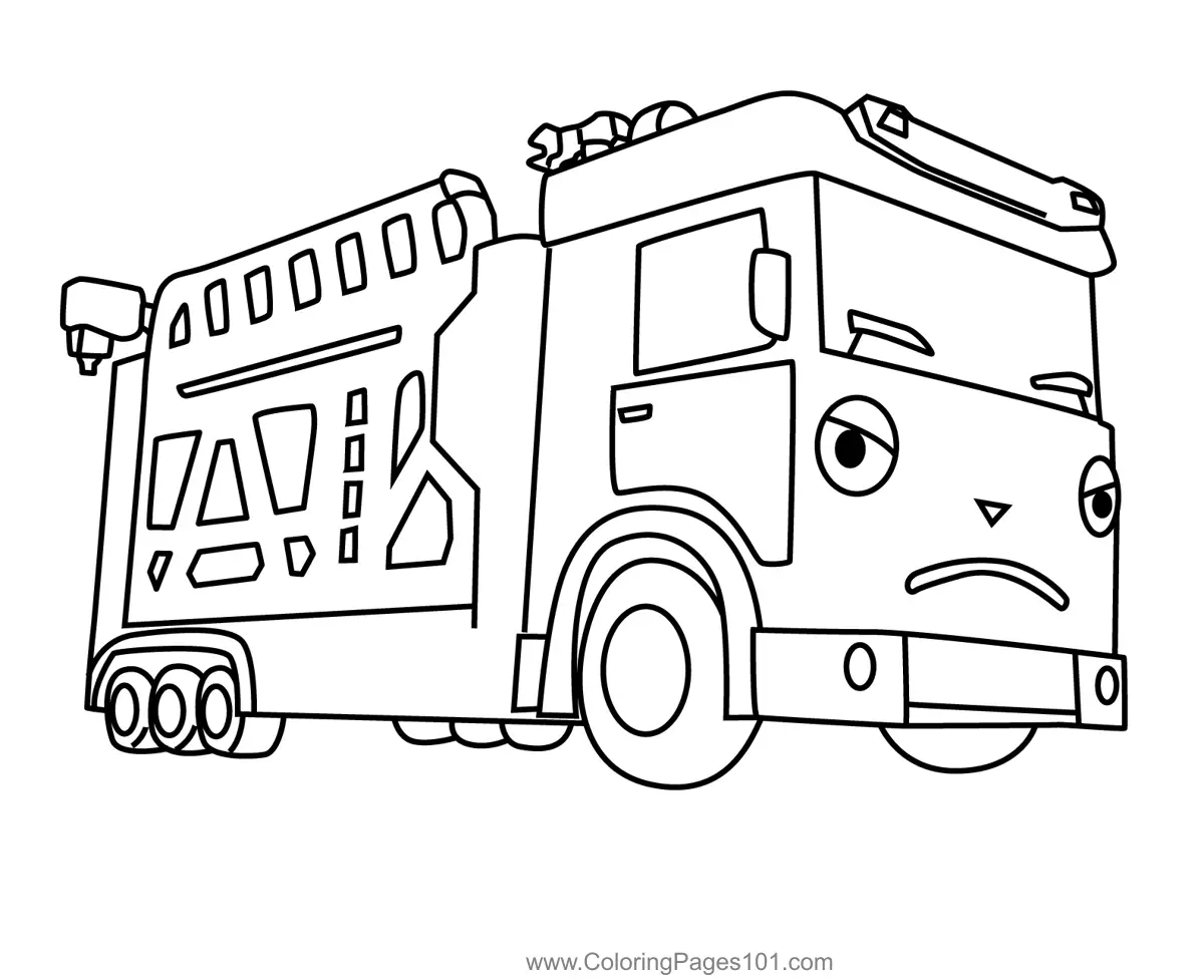 Tayo the Little Bus Coloring Pages 3