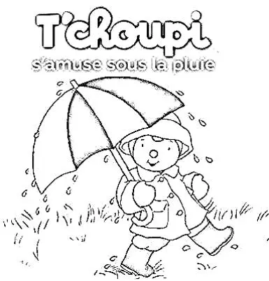 Tchoupi para Colorear 18