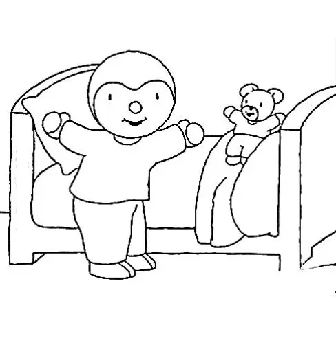 Tchoupi para Colorear 21