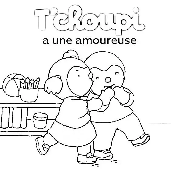 Tchoupi para Colorear 40