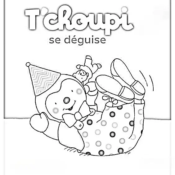 Tchoupi para Colorear 67