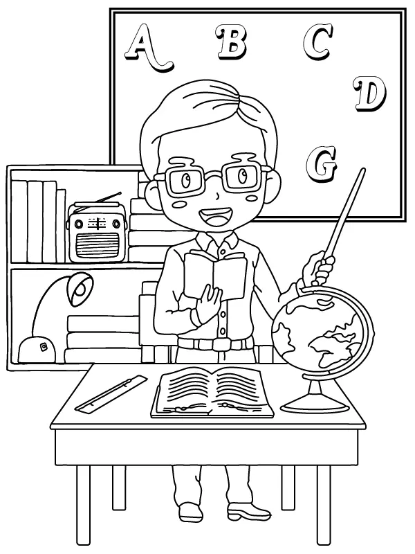 Teachers Day Coloring Pages 3