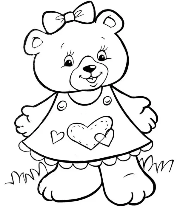 Osos De Peluche Para Colorear 7