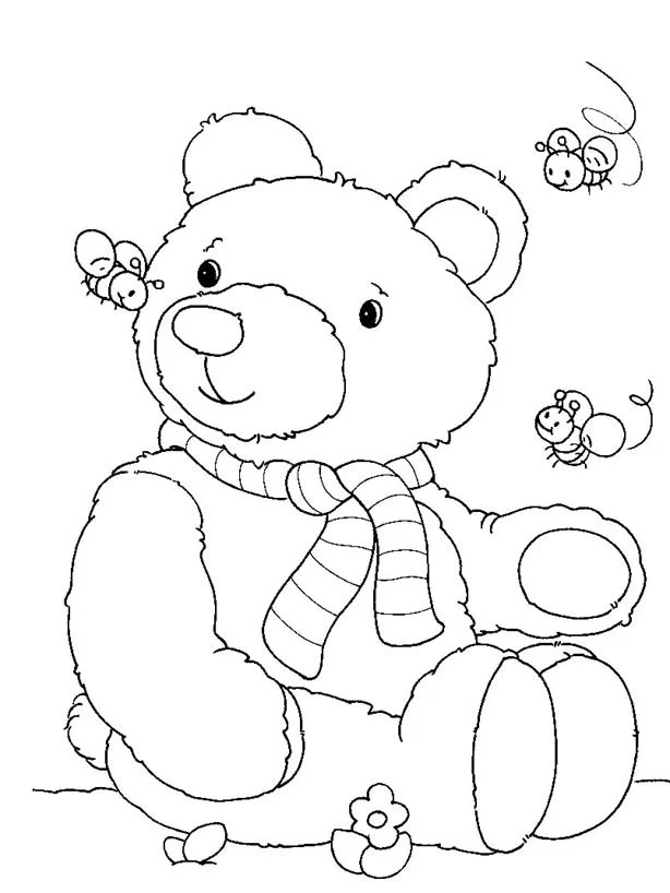 Teddy Picnic Coloring Pages 15