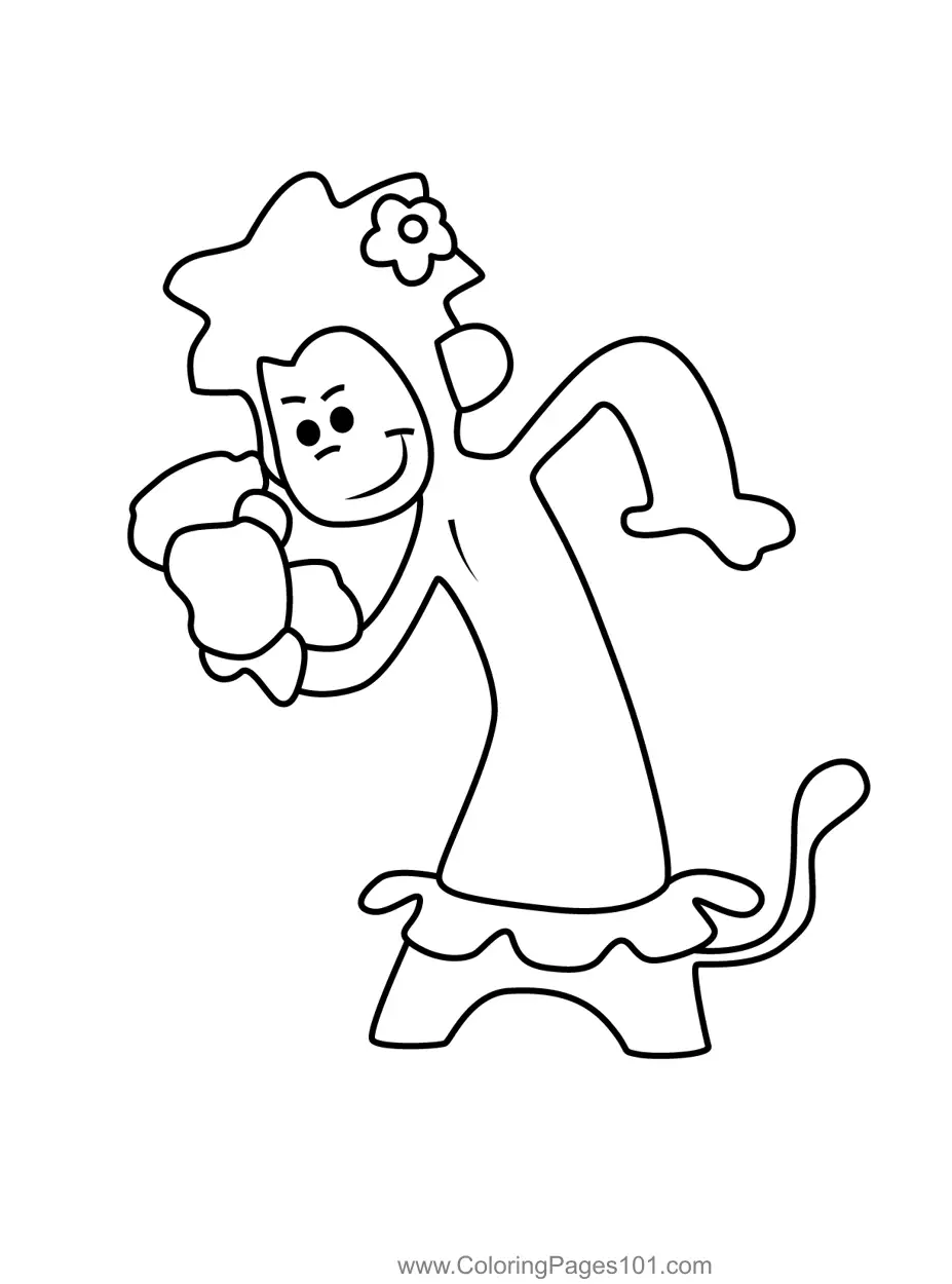 Tee e Mo para Colorir 2