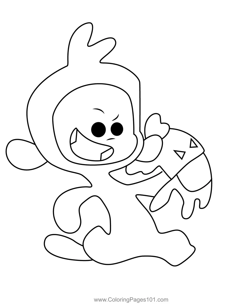 Tee y Mo para Colorear