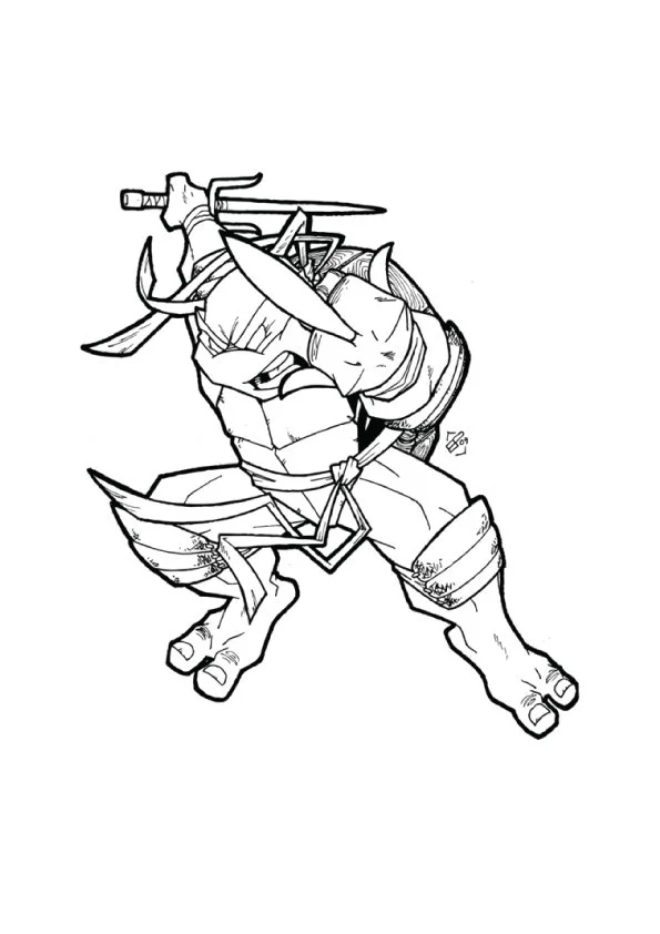 Teenage Mutant Ninja Turtles Coloring Pages 1
