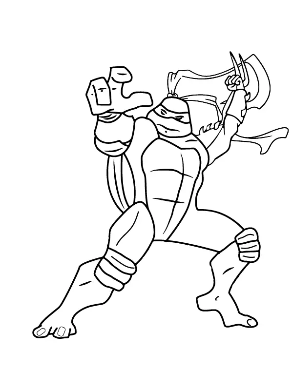 Teenage Mutant Ninja Turtles Coloring Pages 10