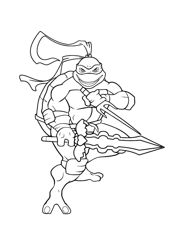 Teenage Mutant Ninja Turtles Coloring Pages 11