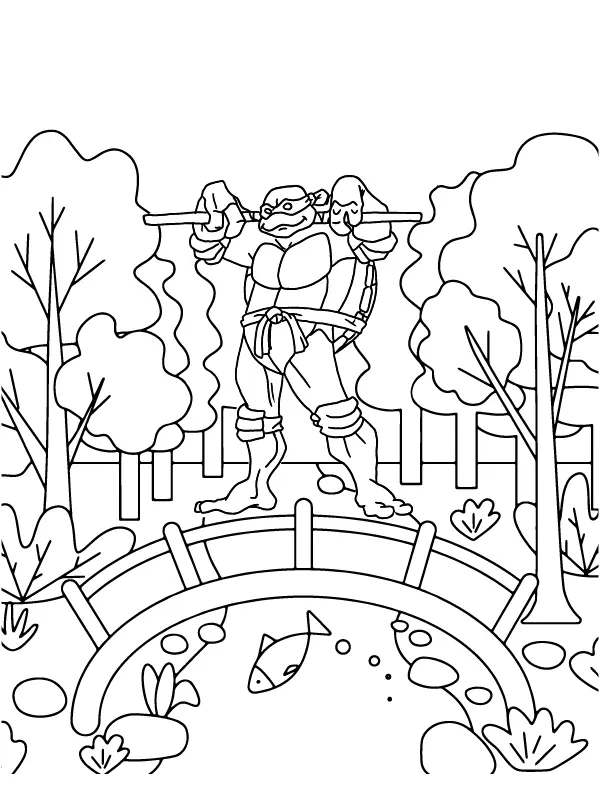 Teenage Mutant Ninja Turtles Coloring Pages 13