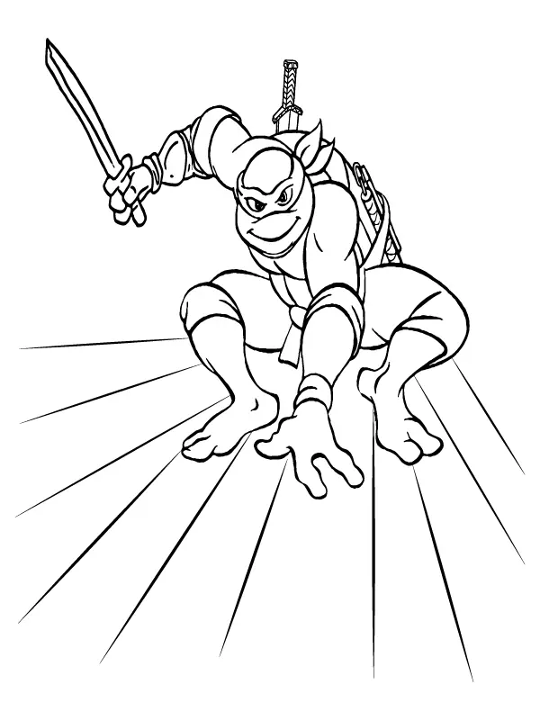 Teenage Mutant Ninja Turtles Coloring Pages 14