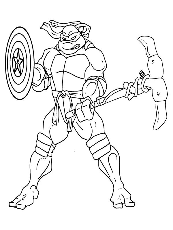 Teenage Mutant Ninja Turtles Para Colorear