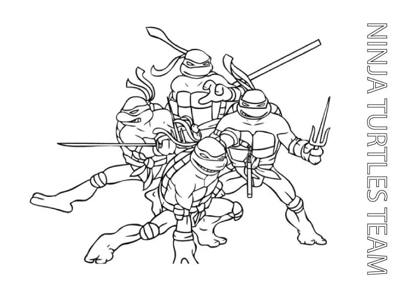 Teenage Mutant Ninja Turtles Coloring Pages 2