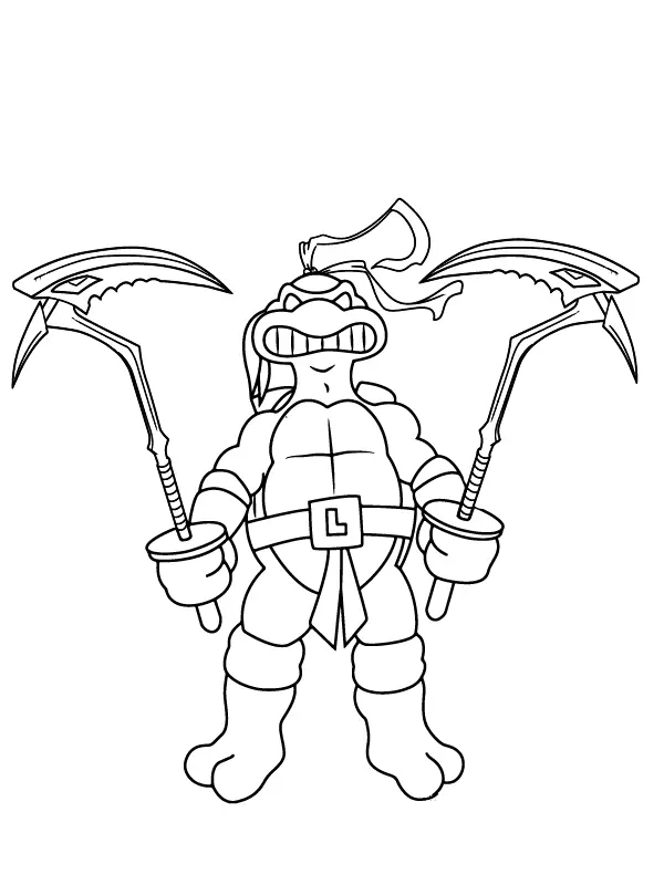 Teenage Mutant Ninja Turtles Coloring Pages 7