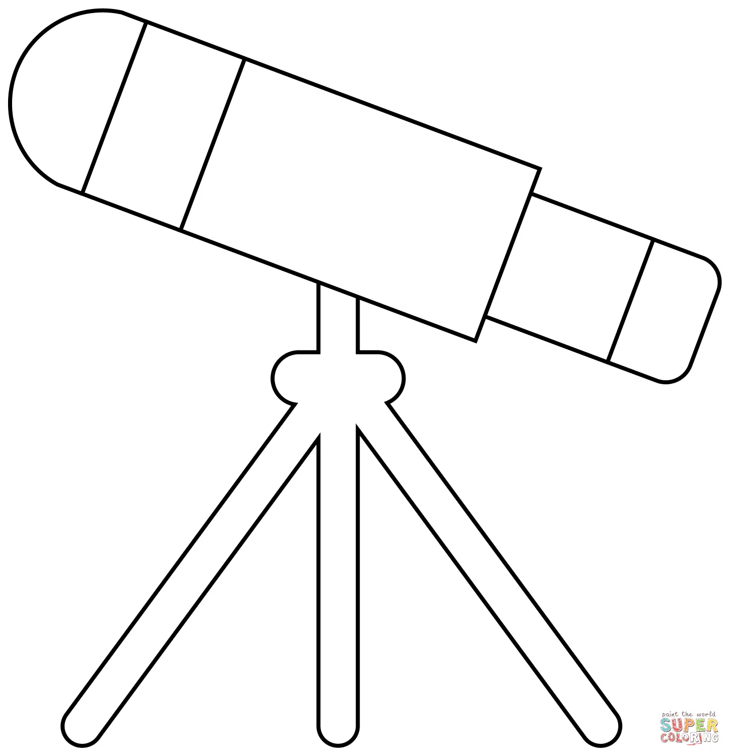 Telescope coloring pages 1