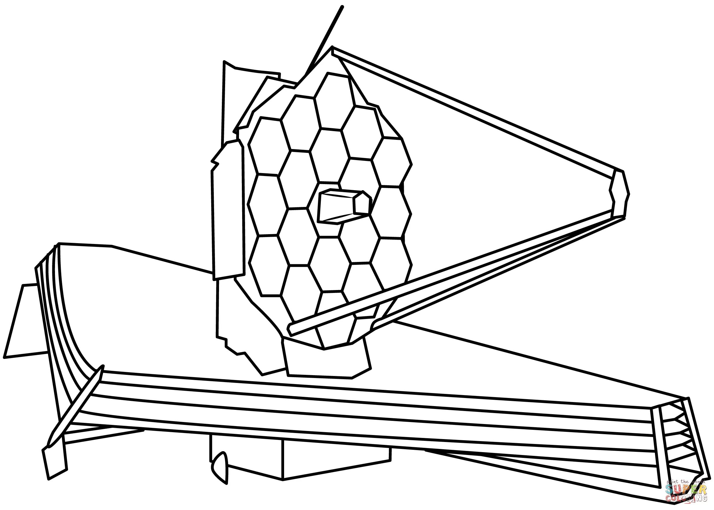 Telescope coloring pages 10