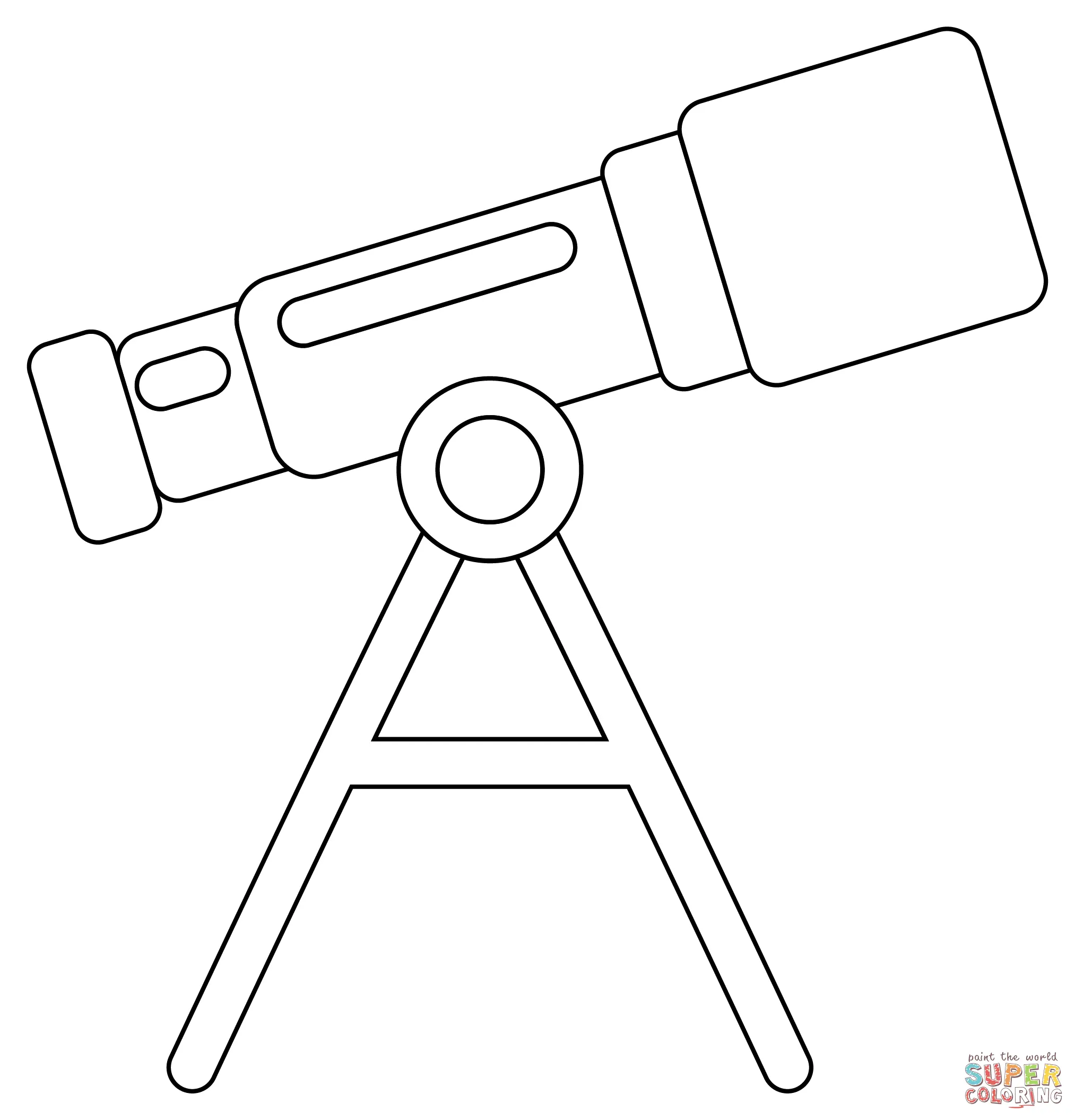 Telescope coloring pages 2