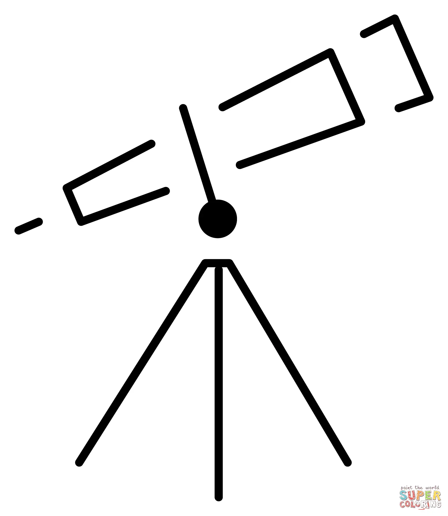 Telescope coloring pages 6