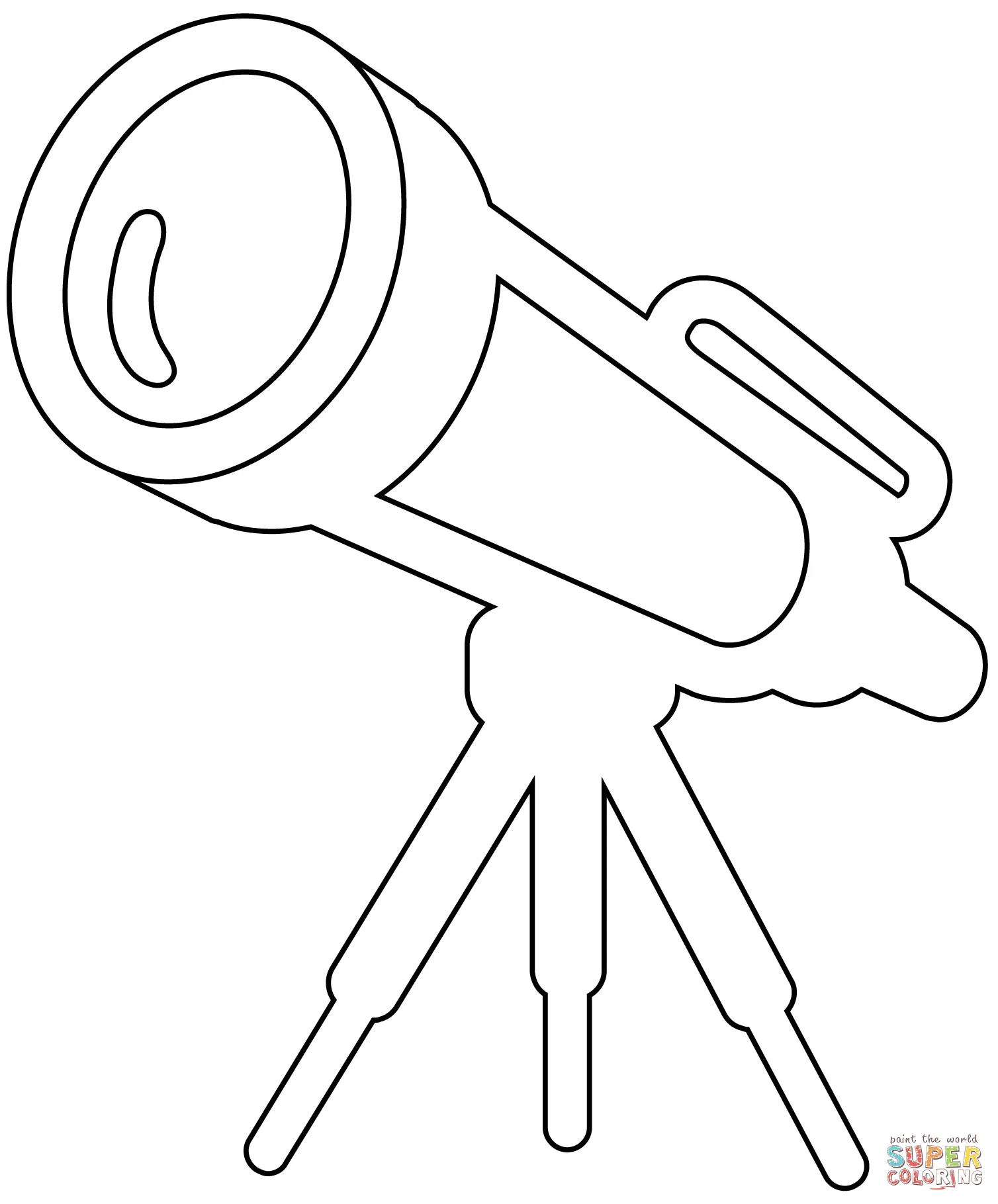 Telescope coloring pages 8