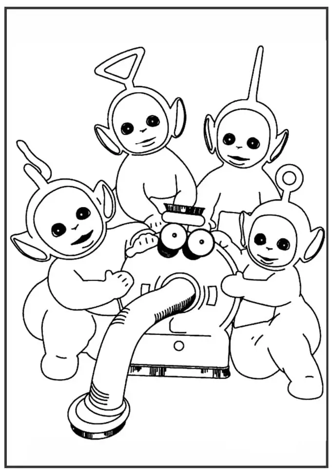 Teletubbies Para Colorear 13