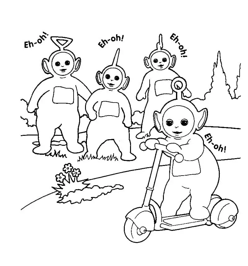 Teletubbies Para Colorear 14