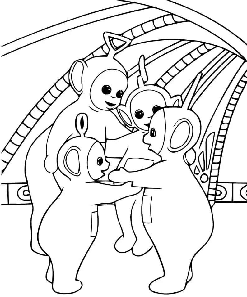 Teletubbies Para Colorear 17