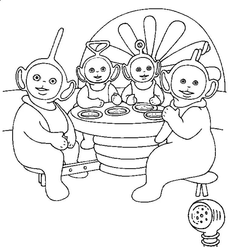 Teletubbies Para Colorear 5
