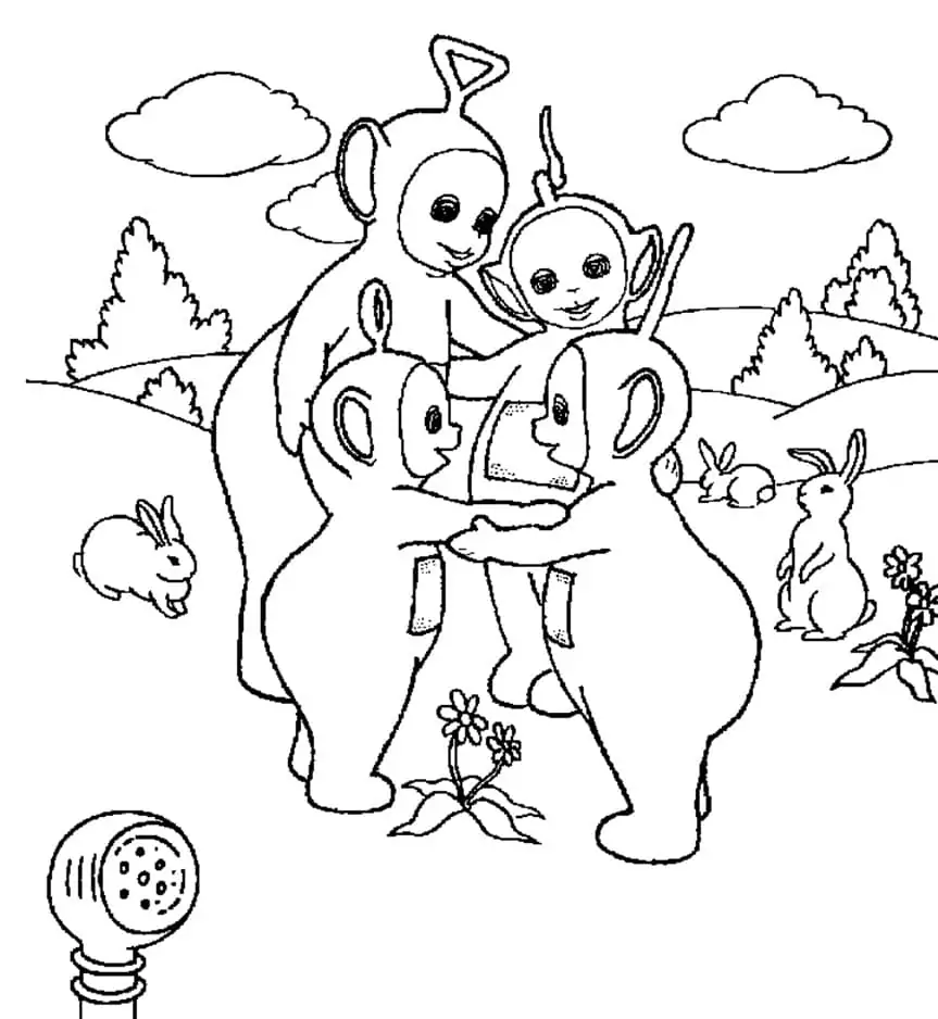 Teletubbies Para Colorear 7