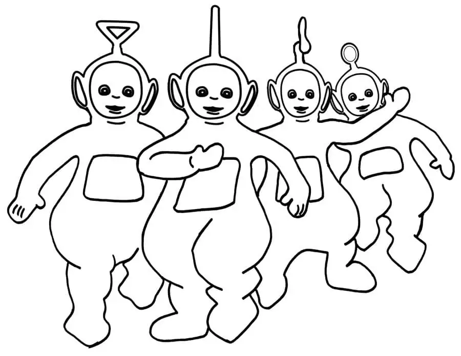Teletubbies Para Colorear 8