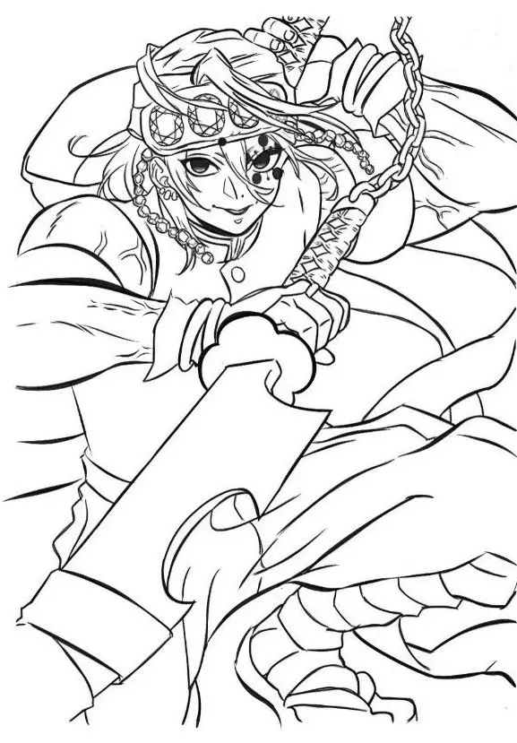 Tengen Uzui Para Colorear 29