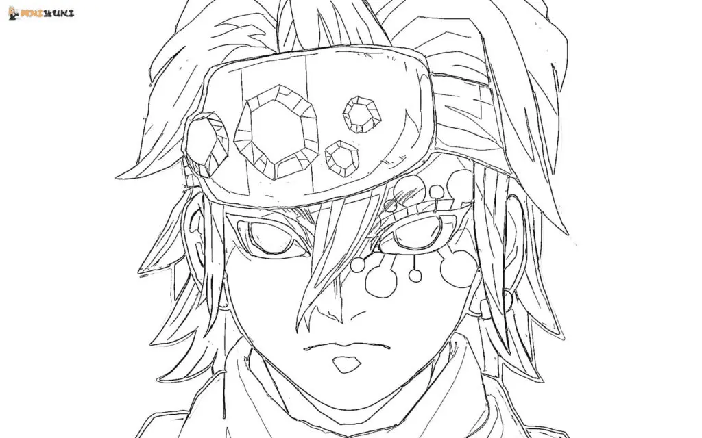 Tengen Uzui Para Colorear 6
