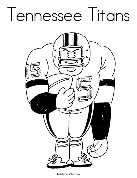 Tennessee Titans Para Colorir 1