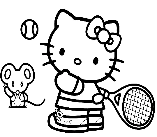 Tennis Coloring Pages 1