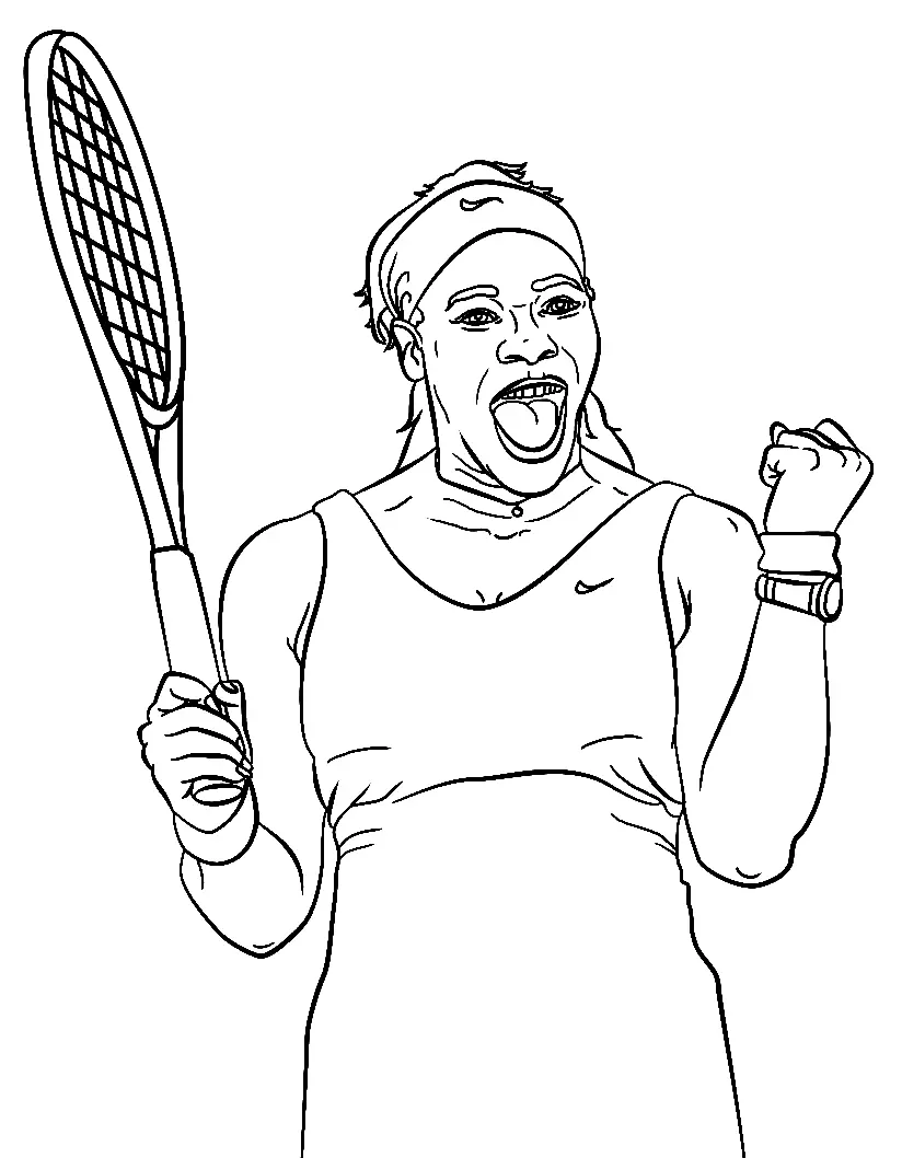 Tennis Coloring Pages 10
