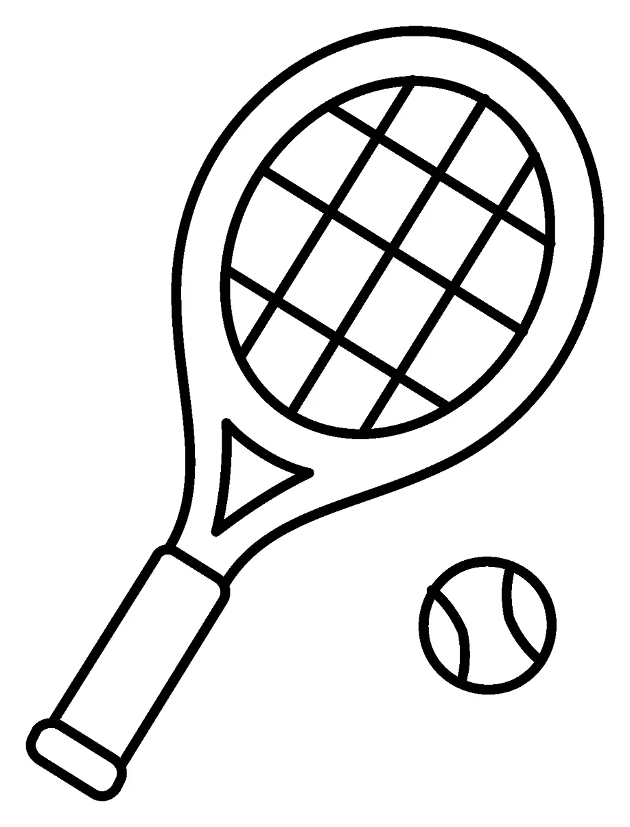 Tennis Coloring Pages 11