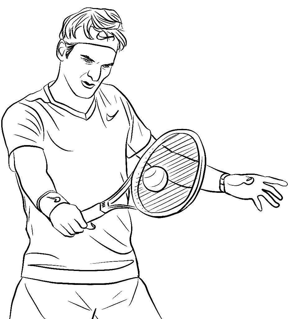 Tennis Coloring Pages 13