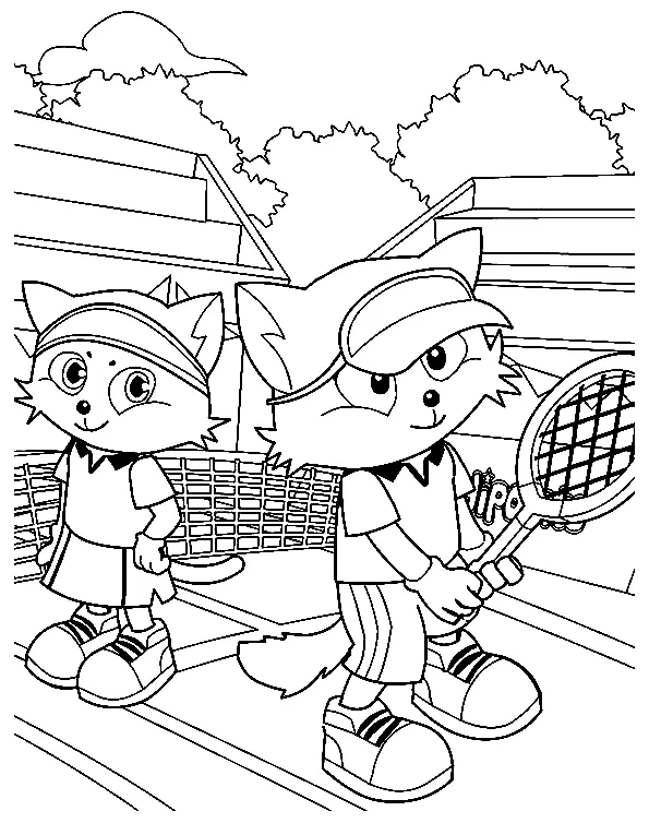Tennis Coloring Pages 14