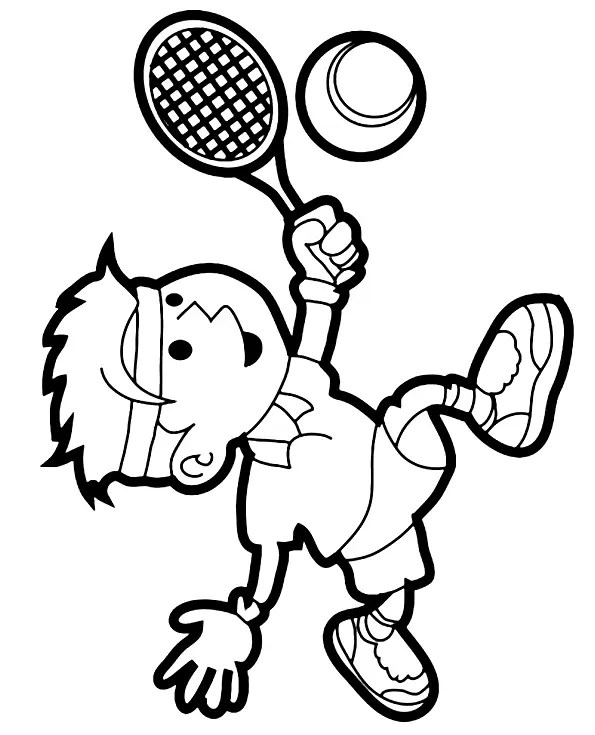 Tennis Coloring Pages 16