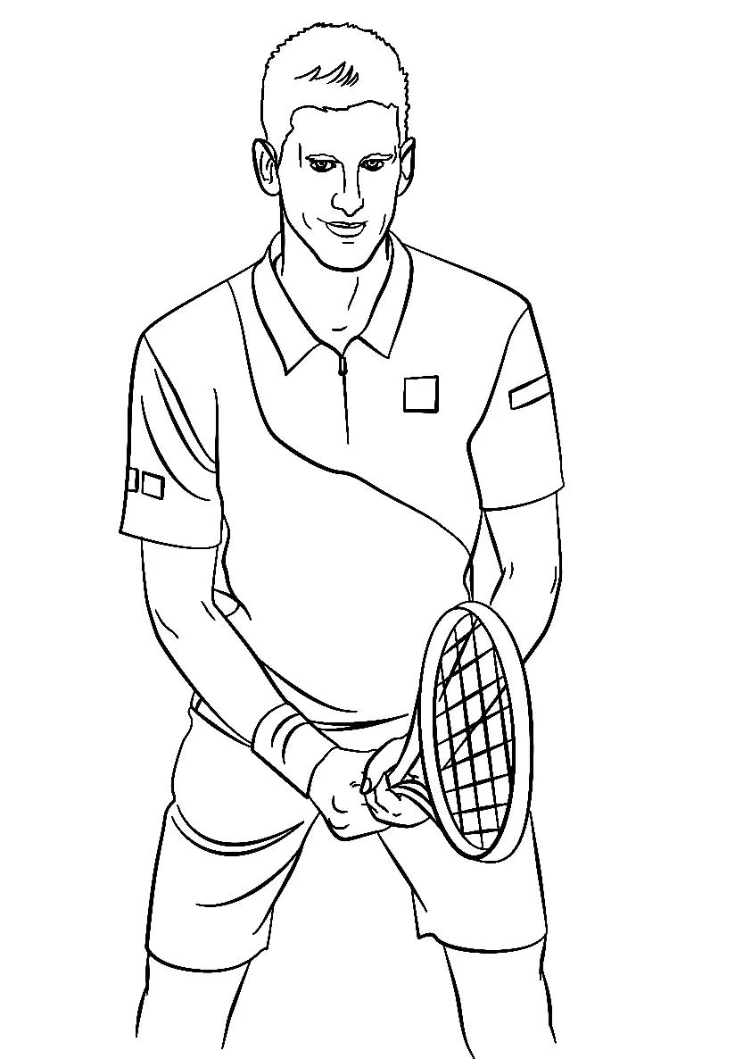 Tennis Coloring Pages 17
