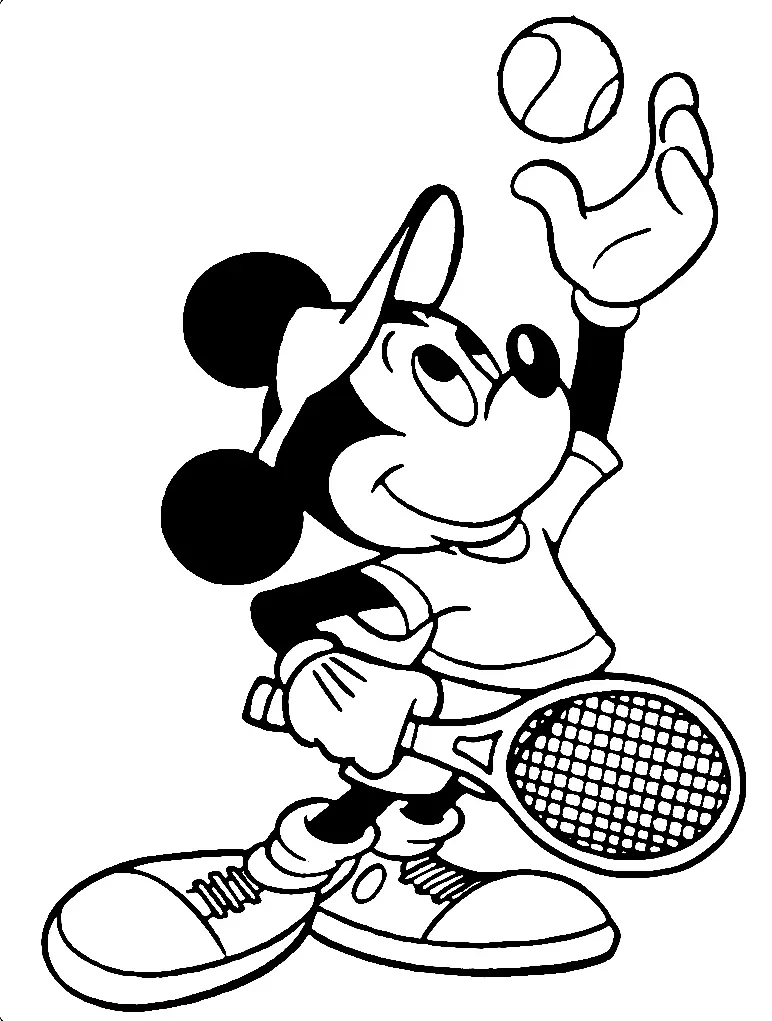 Tennis Coloring Pages 19