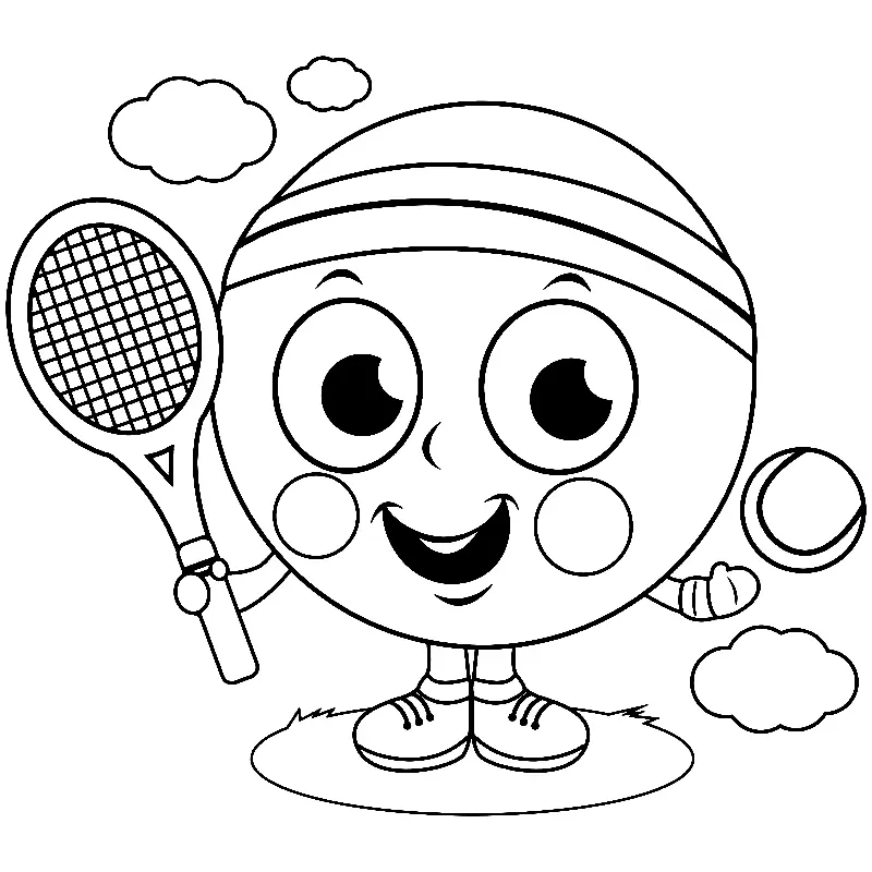 Tennis Coloring Pages 29
