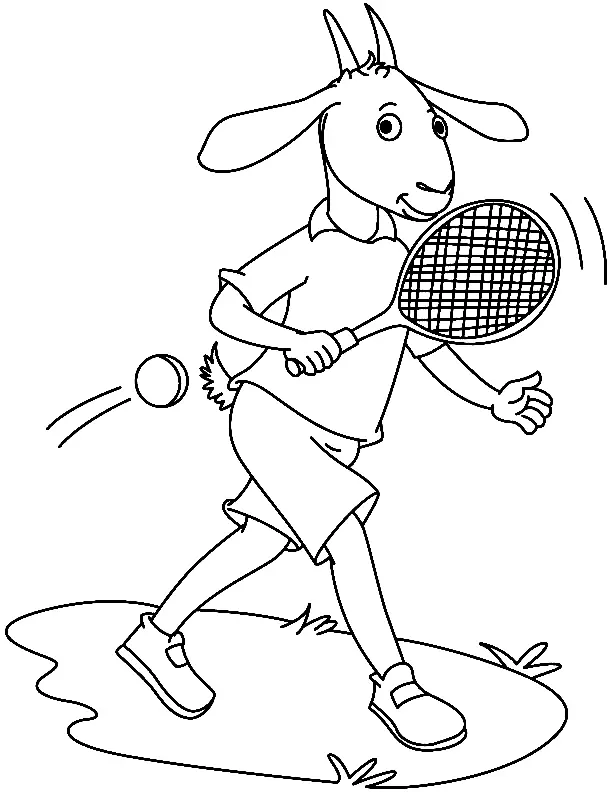 Tennis Coloring Pages 42
