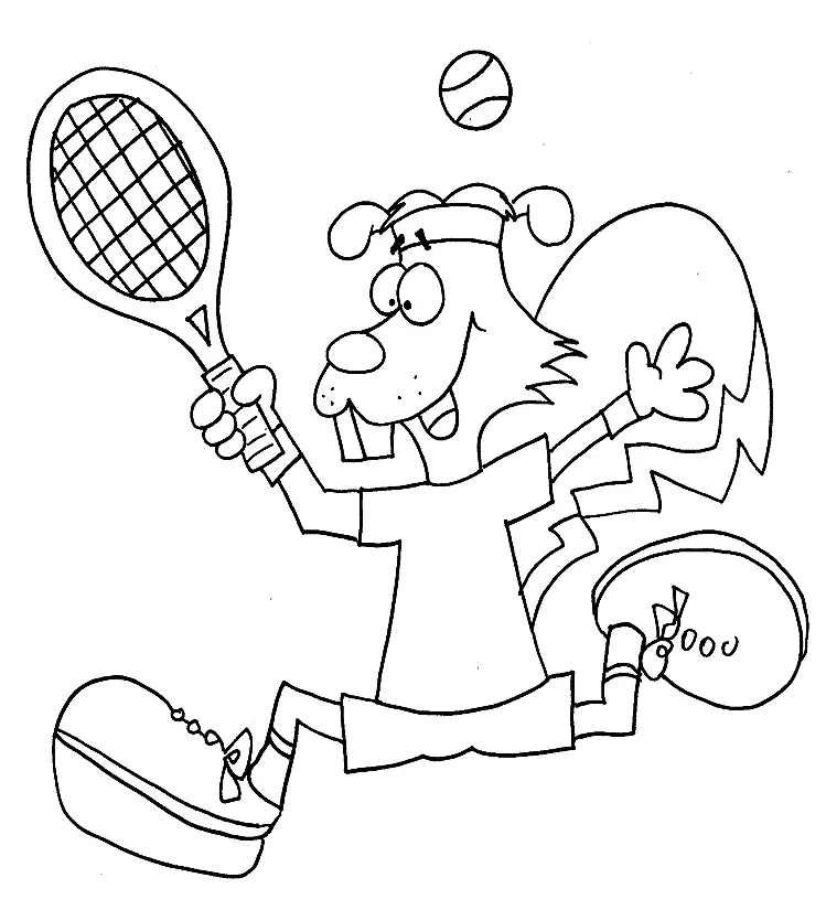 Tennis Coloring Pages 43
