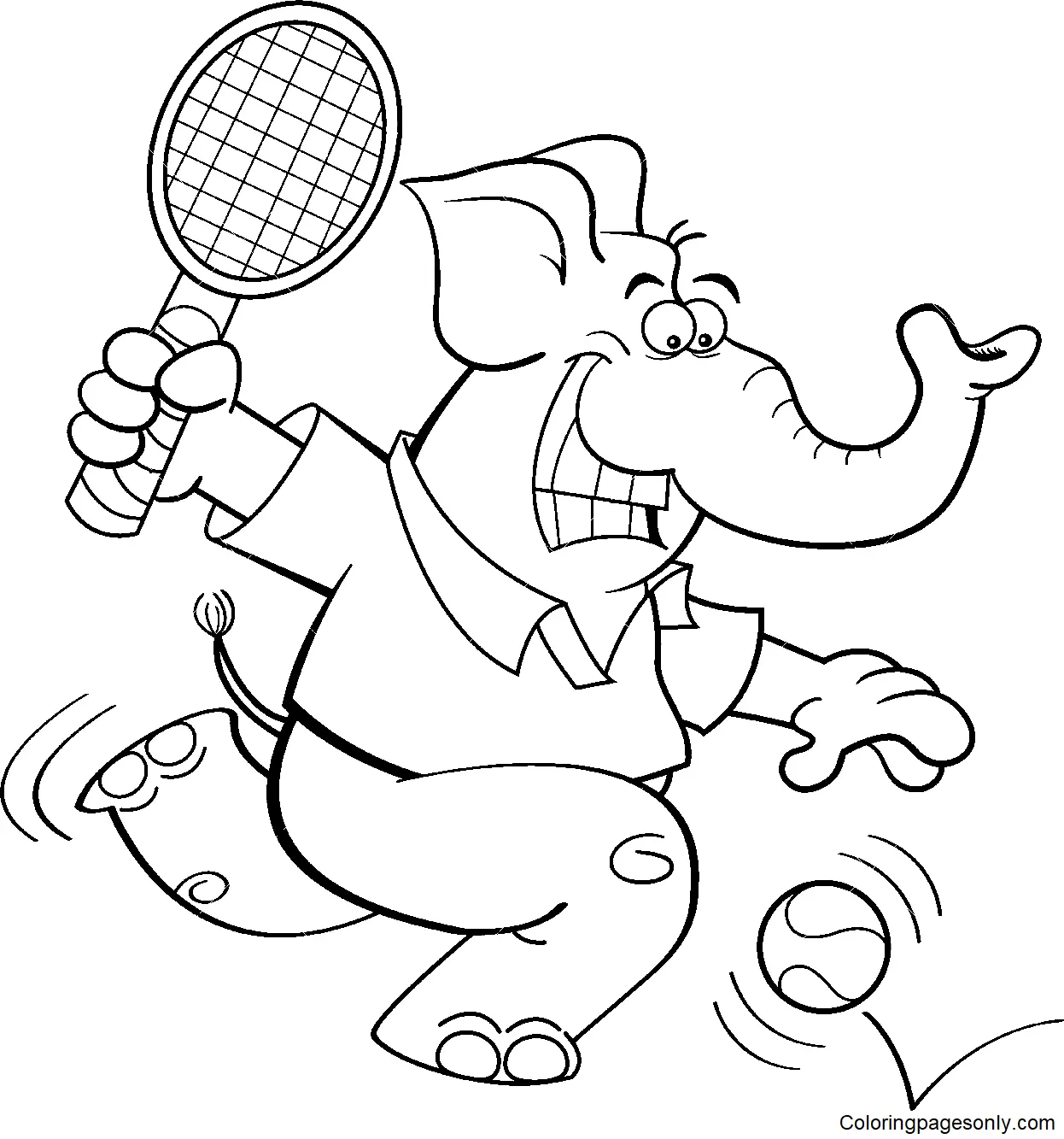 Tennis Coloring Pages 44