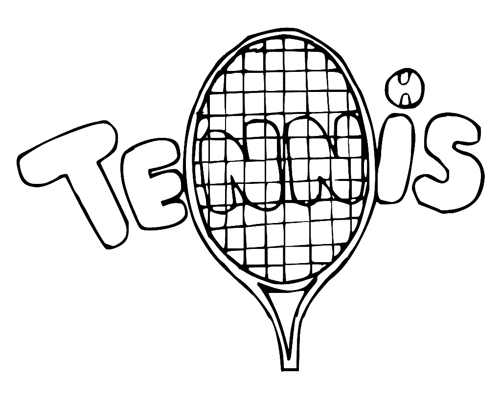 Tennis Coloring Pages 5